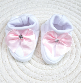 Babyslofjes roze strik