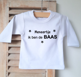 Shirt meneertje ik ben de BAAS