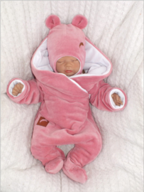Zyzio winterpak velours Roze