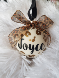 Kerstbal Leopard naam