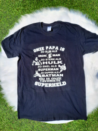 T-shirt onze papa is