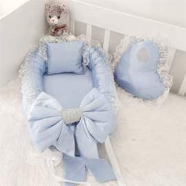 Luxury babynest blauw