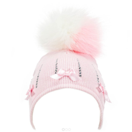 Muts met pom pom & Bling