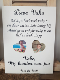 Fotobord lieve vake