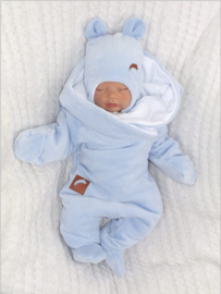 Zyzio winterpak velours Blauw