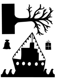 SINTERKLAAS uitbreidingsset STOOMBOOT