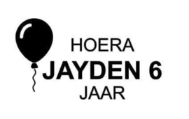 Verjaardags- sticker ballon
