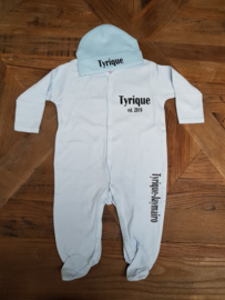 Sleepsuite met naam en geboortejaar