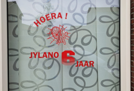 Verjaardags- sticker spiderman