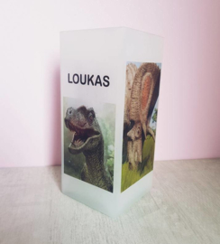 Dinosauruslamp met naam