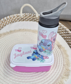 SET Broodtrommel + drinkfles Stitch