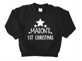Sweater 1st CHRISTMAS naam sterren