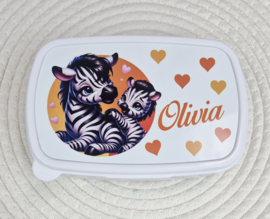 Broodtrommel Schattige Zebra