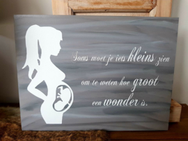 Bord gevlamd Soms moet je iets kleins zien
