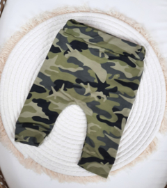 Slim Fit Broekje Camo legergroen