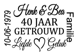 40 Jaar getrouwd