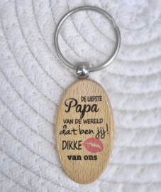 Sleutelhanger De liefste papa (ons)