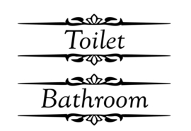 Deursticker Toilet & Bathroom