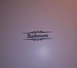 Deursticker Toilet & Bathroom