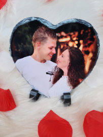 Leisteen HART met eigen foto