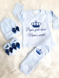 Papa's grote vriend Mama's wereld compleet strikjes