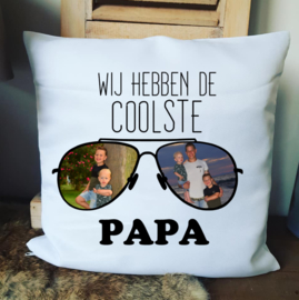 Kussen Wij hebben de coolste papa