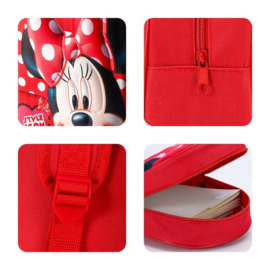 Rugzak MINNIE MOUSE rood 3D