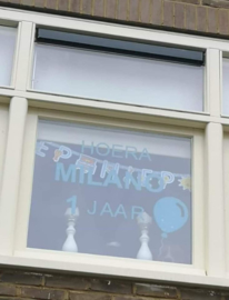 Verjaardags- sticker ballon