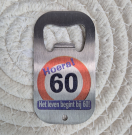 Flesopener Hoera! het leven begint bij 60
