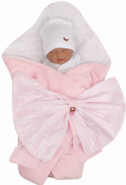 Warm & Cosy | Deken met strik | Roze