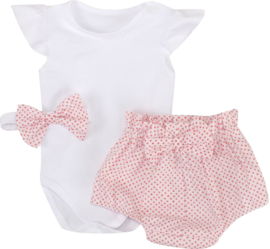 Zuzia Summer wit/roze 3-delig