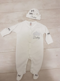 Luxury Sleepsuite strass kroon NAAM