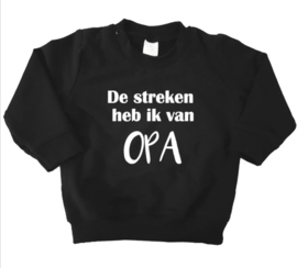 Sweater De streken heb ik van OPA