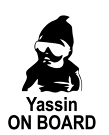 Sticker ON BOARD met naam