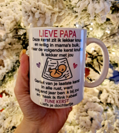 Mok kerst papa/dochter