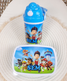 SET Broodtrommel + drinkbeker Paw patrol