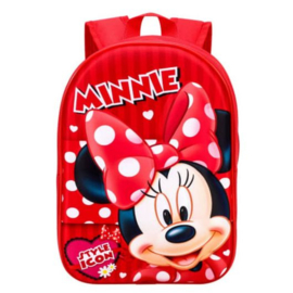 Rugzak MINNIE MOUSE rood 3D
