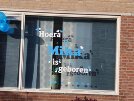 Geboortesticker hartjes ♡