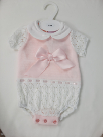 Romper Luxury Bow Roze