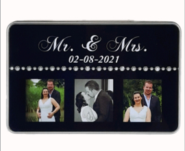 Koek/ snoep trommel Mr. & Mrs.