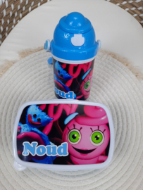 SET Broodtrommel + drinkbeker Huggy wuggy