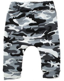 Slim Fit Broekje Camo grijs