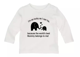 Shirt olifantjes Best mummy