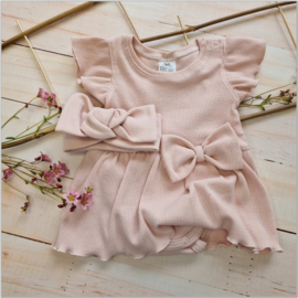 Zuzia 2-delig set | Bododress | Poeder roze