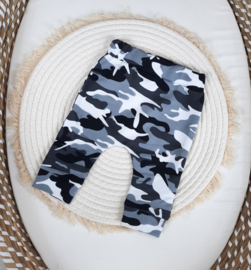 Slim Fit Broekje Camo grijs
