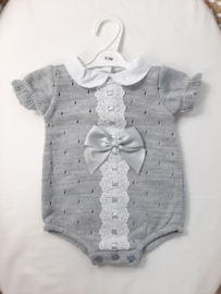 Romper Luxury Bow Grey