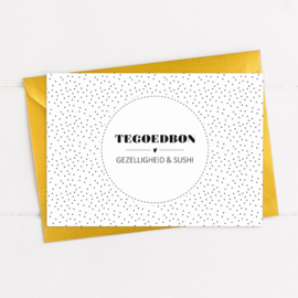 Tegoedbon | Gezelligheid & sushi | 5 stuks