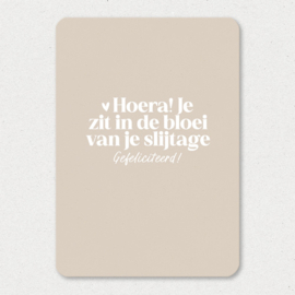 Kaart | Hoera! Bloei van je slijtage