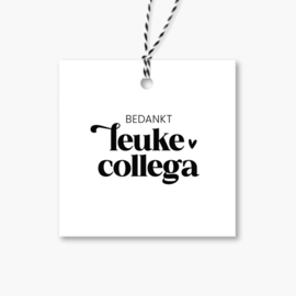 Cadeaulabel | Bedankt leuke collega | 5 stuks