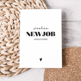 Kaart | Woohoo, new job | 5 stuks